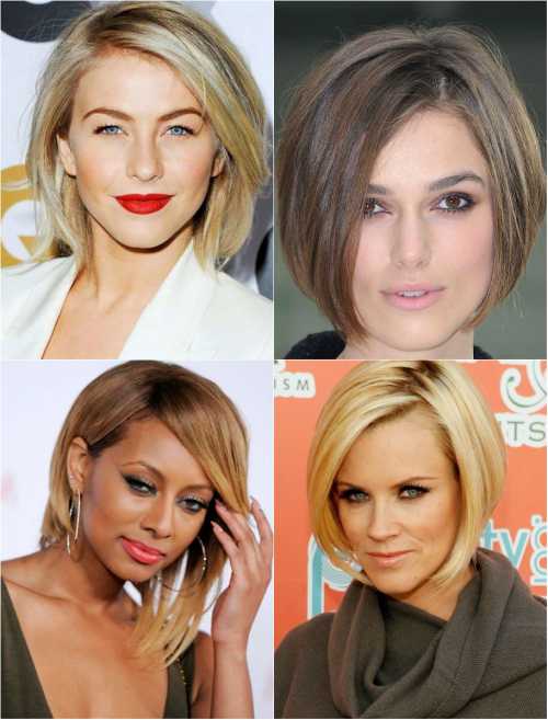 Здесь предполагается, что кончики прядей достигают середины шеи или даже плеч, что дает возможность скрыть слишком вытянутую шею, а также отвлечь внимание от круглого или грушевидного лица