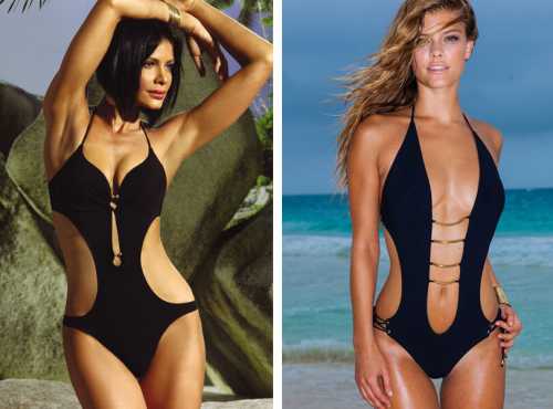 Верхняя и нижняя часть раздельного купальника могут быть контрастных цветов, так что, при наличии желания, можно совмещать несколько разных комплектов, и смотреться это будет весьма прилично