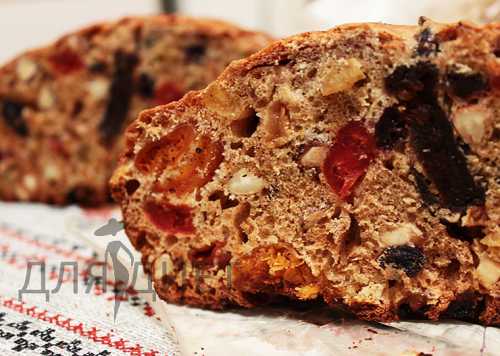 Рождественский кекс с сухофруктами и орехами