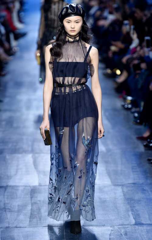 Звёздные образы на показе коллекции модного дома Dior фото