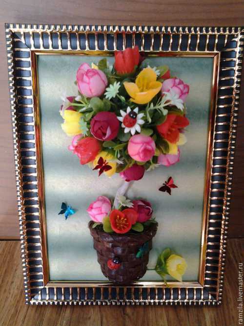 В серединку цветка нужно капнуть клея немного