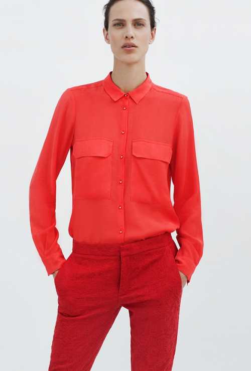 Красные акценты в новой коллекции Zara фото