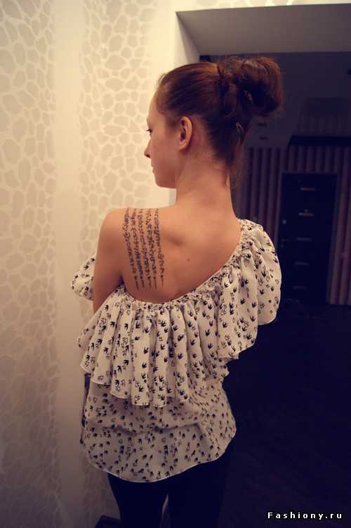 Шьем топ на одно плечо