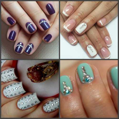Маникюр с декором ногтей