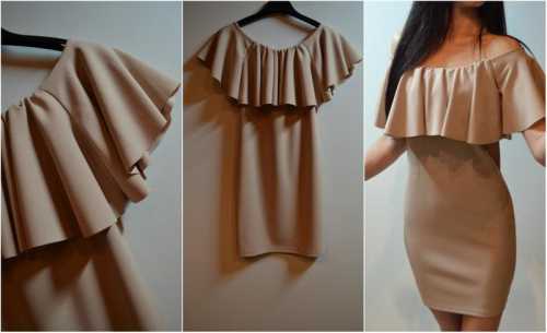 Как сшить платье с воланом